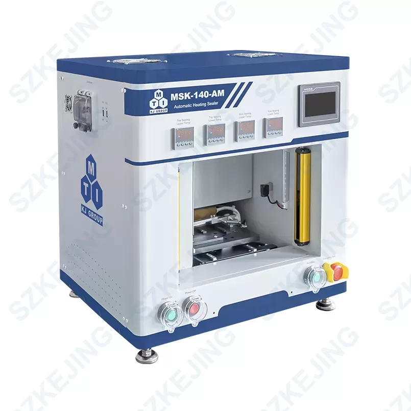 Heating Sealer for Continuous Top/Side Sealing of Pouch Cells (Max. 190×190×12 mm)-MSK-140-AM