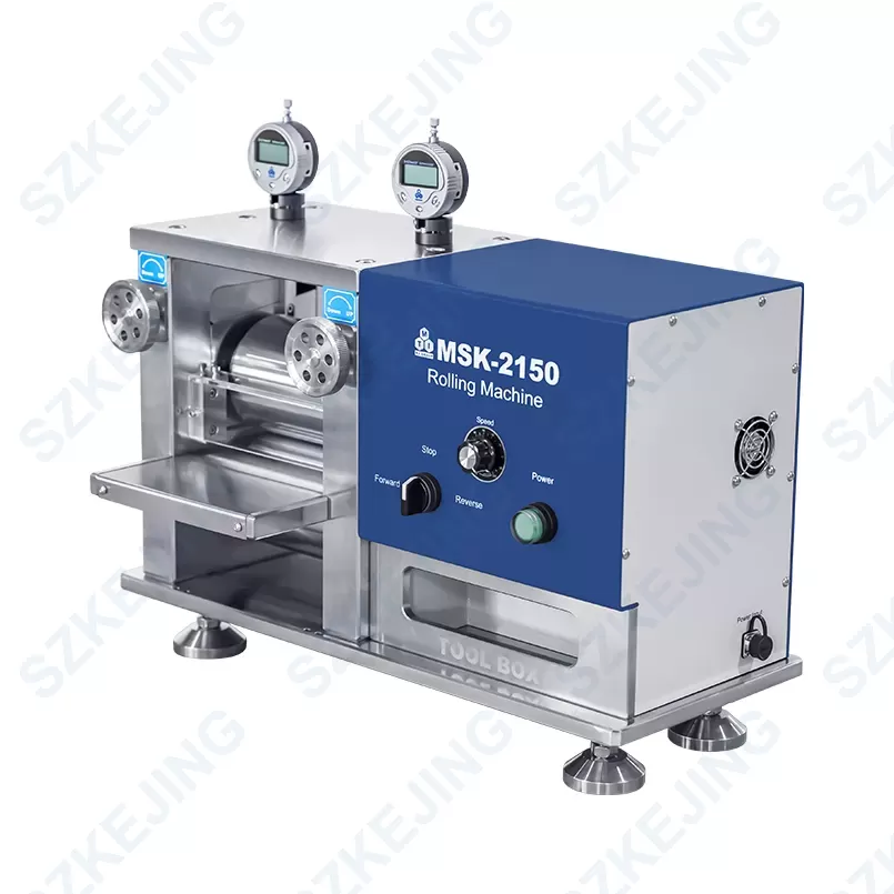 MSK-2150(24V)-02 Electric Precision Rolling Press with Tool Box, Glovebox Compatible-MSK-2150 (24V)