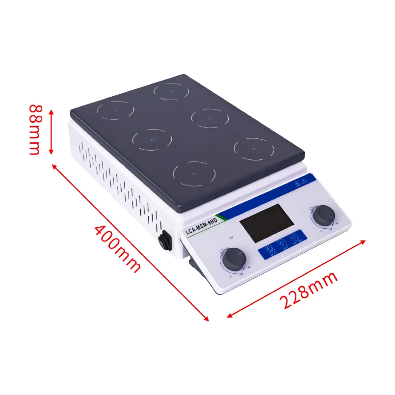Multi-Position Magnetic Stirrer LCA-MSM-6HD