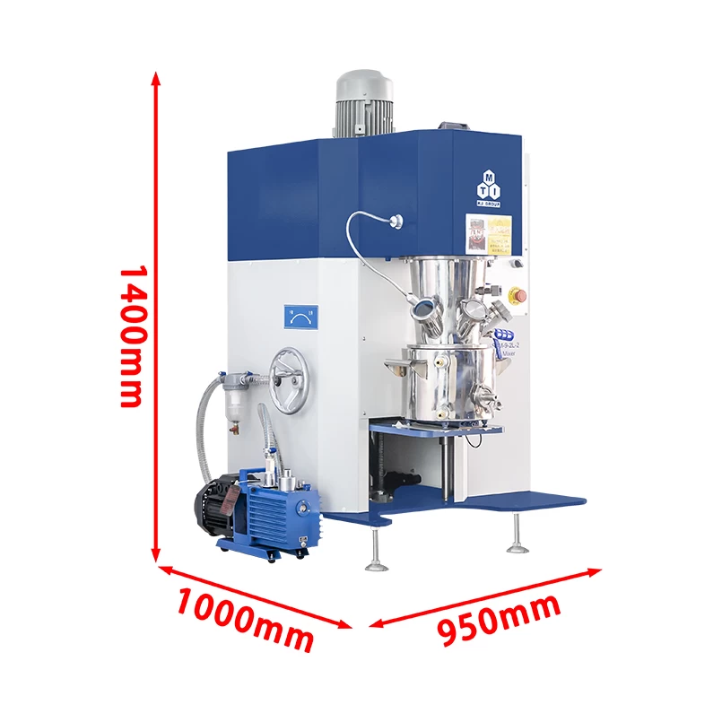 MSK-SFM-9-2L-2-07 Dual-Shaft Vacuum Planetary Mixer MSK-SFM-9-2L-2