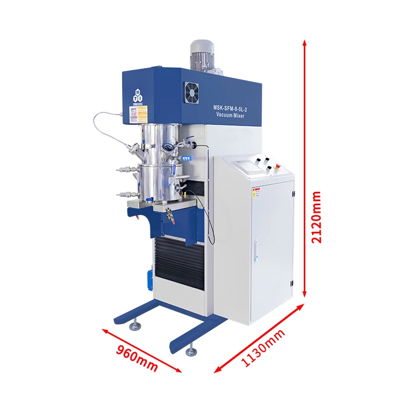 Dual-Shaft Vacuum Planetary Mixer MSK-SFM-9-5L-2